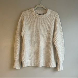 Everlane Oversized Alpaca Crew - Almond